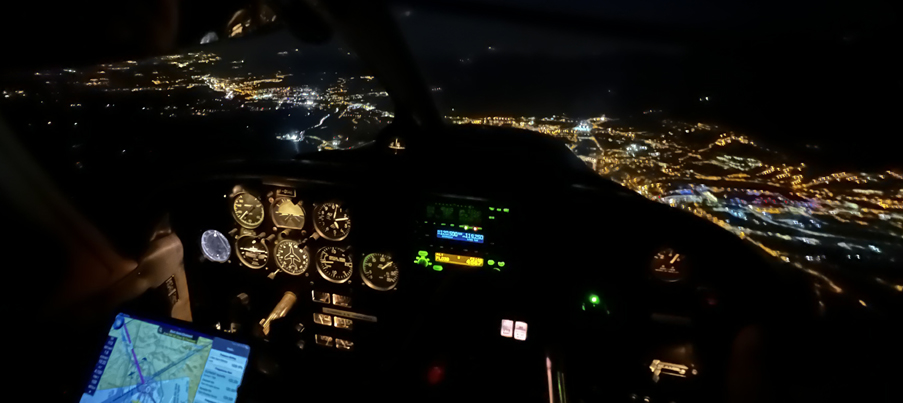 Qualification vol de nuit avion avec instructeur